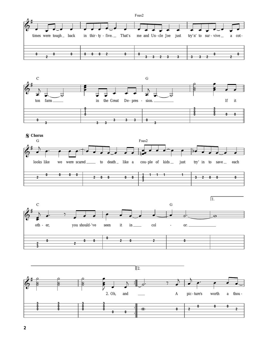 In Color Acoustic Guitar scores gallery preview page 2
