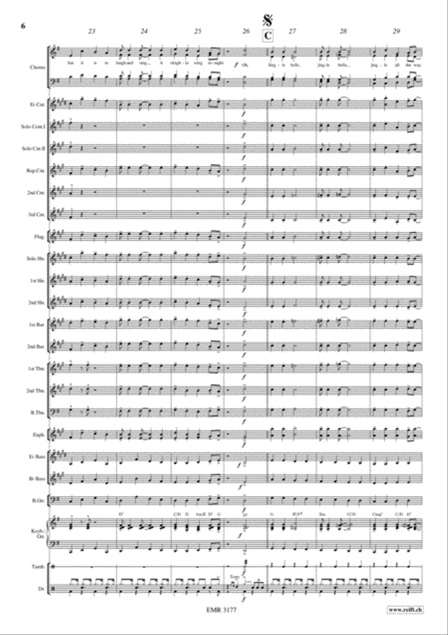 Swingle Bells 4-Part scores gallery preview page 7
