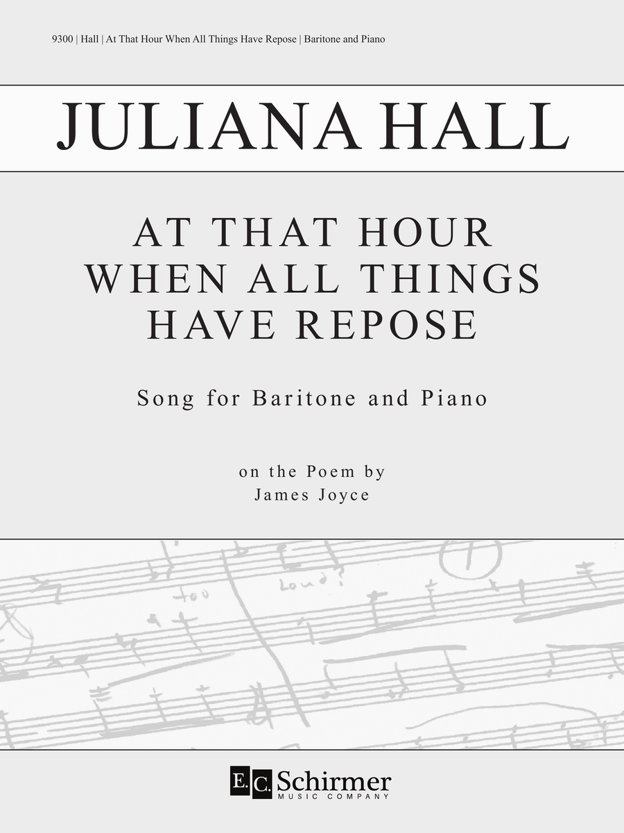 At That Hour When All Things Have Repose Baritone Voice scores gallery preview page 1