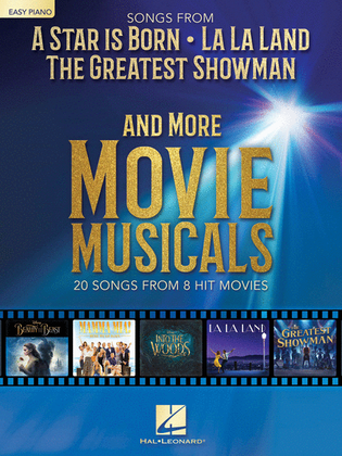 Book cover for Songs from A Star Is Born, The Greatest Showman, La La Land, and More Movie Musicals