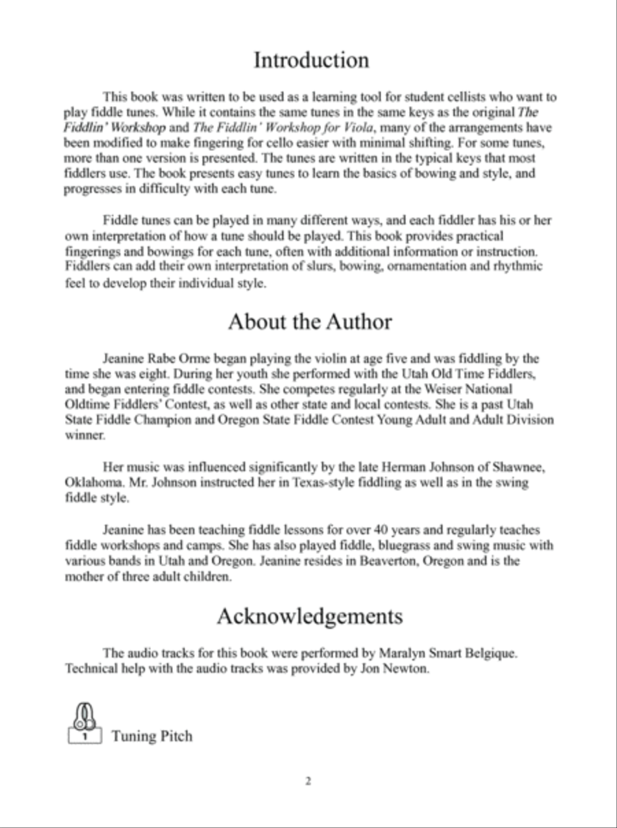 The Fiddlin' Workshop for Cello Cello scores gallery preview page 3