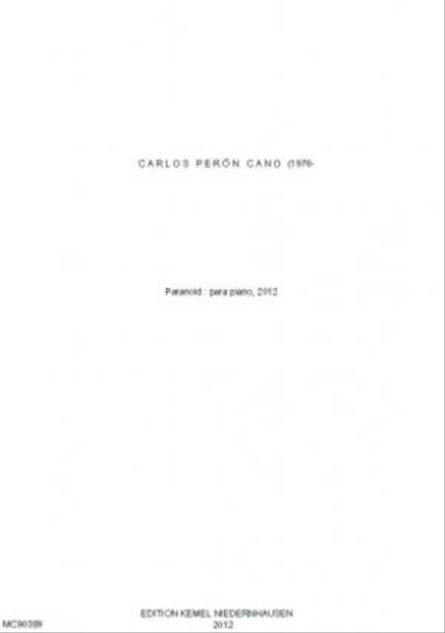 Paranoid Paranoid Piano Solo scores gallery preview page 1