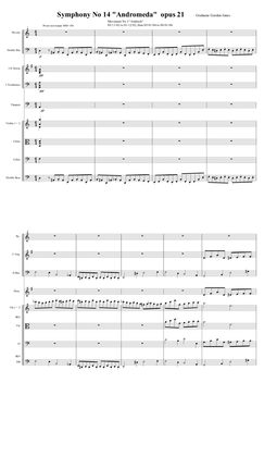 Book cover for Symphony No 14 "Andromeda" Opus 21 - 3rd Movement (3 of 4) - Score Only