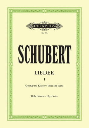 Book cover for Schubert - Songs Vol 1 92 Songs High Voice