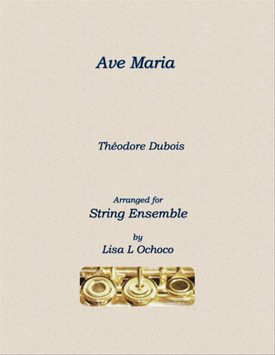 Book cover for Ave Maria for String Ensemble