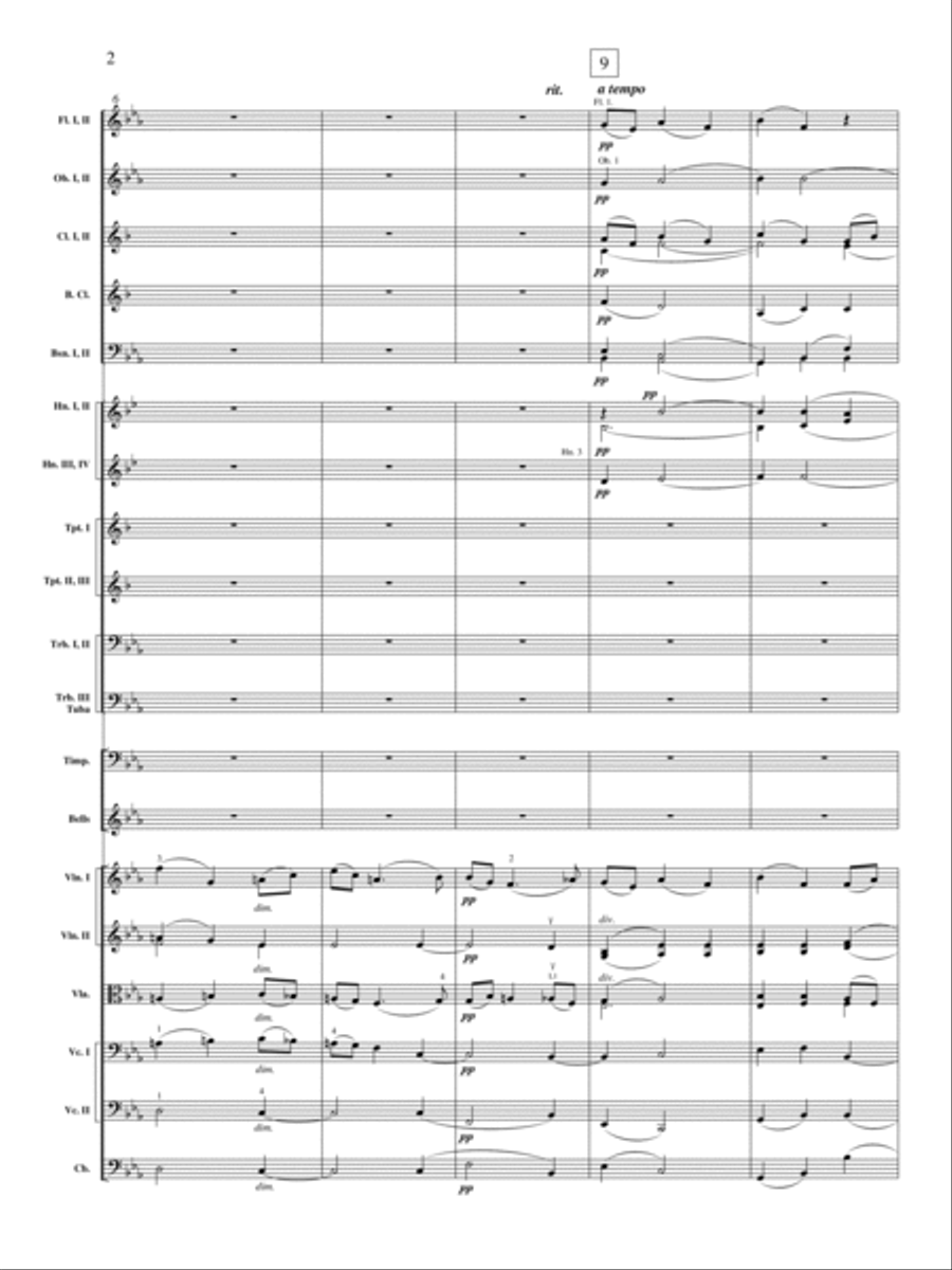 Enigma Variations, Op. 36: Nimrod Orchestra scores gallery preview page 3