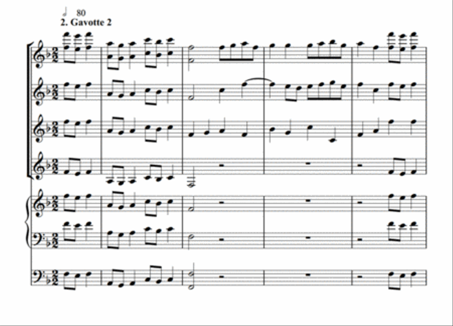 Bach Suite Set of Parts scores gallery preview page 4