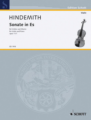 Book cover for Sonata E Flat Major, Op. 11, No. 1