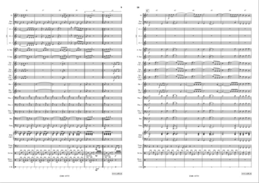 La Cucaracha Concert Band scores gallery preview page 6