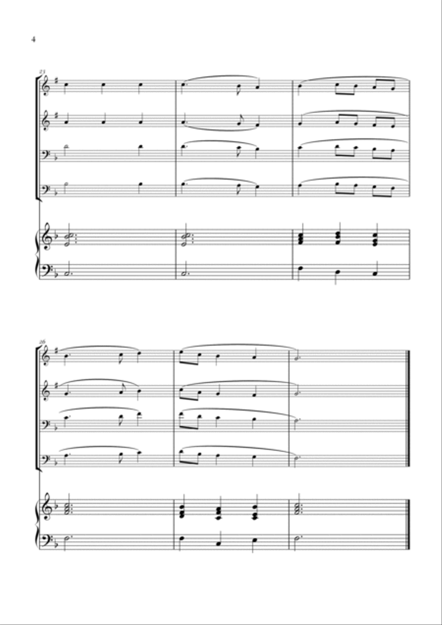 My Country 'Tis of Thee (America) Saxophone Quartet scores gallery preview page 4