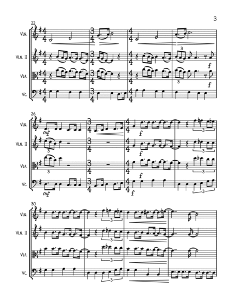 All You Need Is Love String Trio scores gallery preview page 3