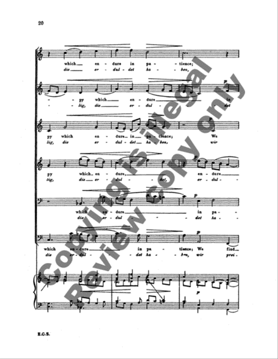 Four Motets, Opus 74 (No. 1) SSATB scores gallery preview page 8