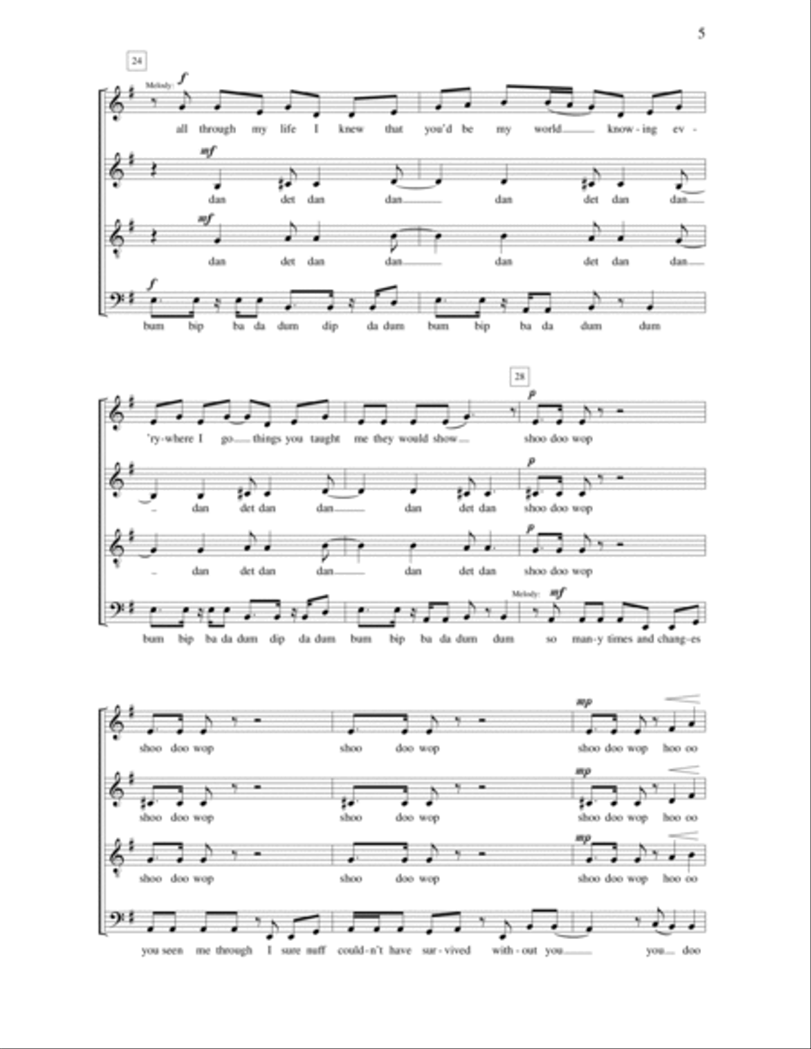 Thank You Thank You 4-Part scores gallery preview page 5