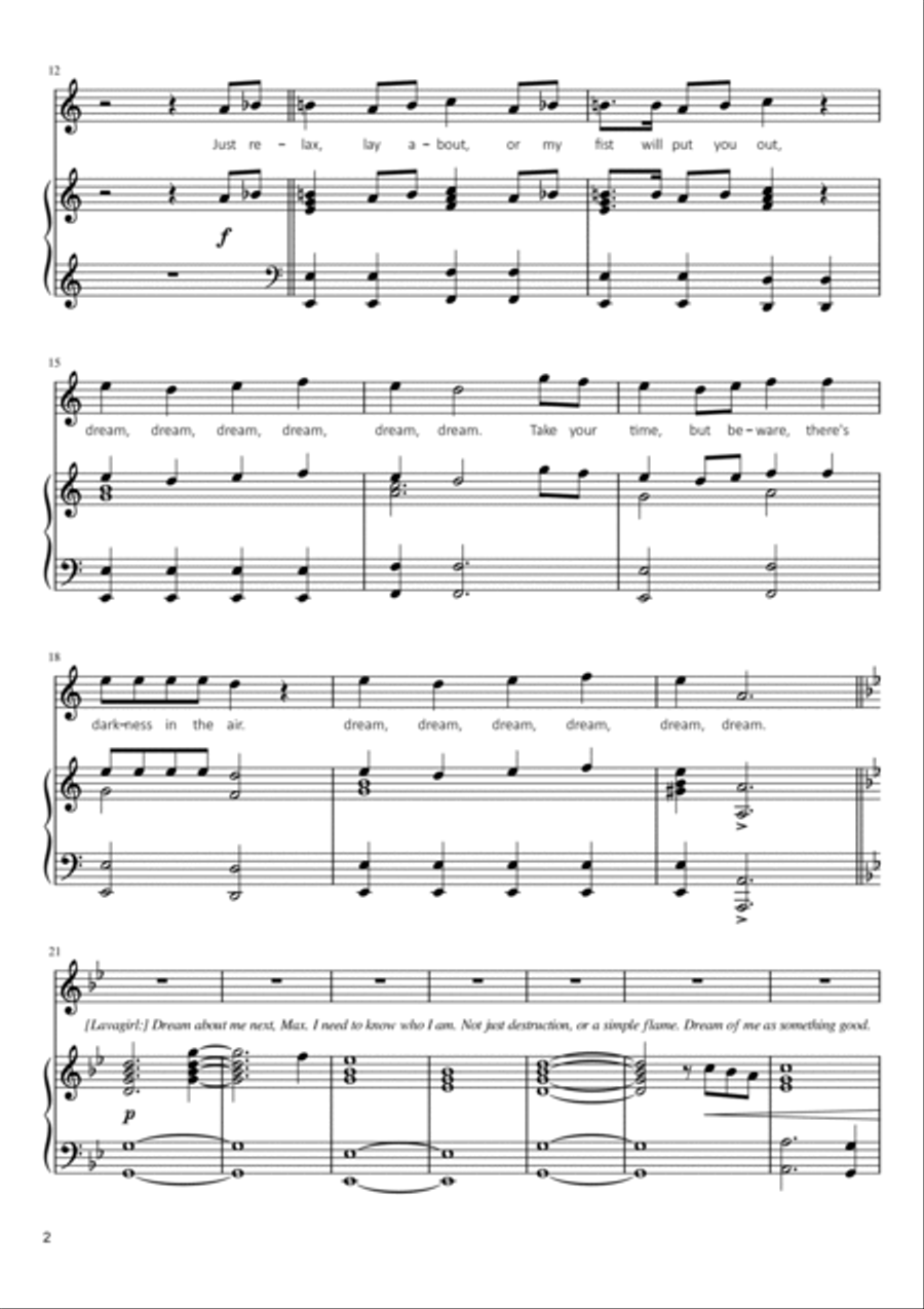 Dream Dream Dream Dream Voice scores gallery preview page 2