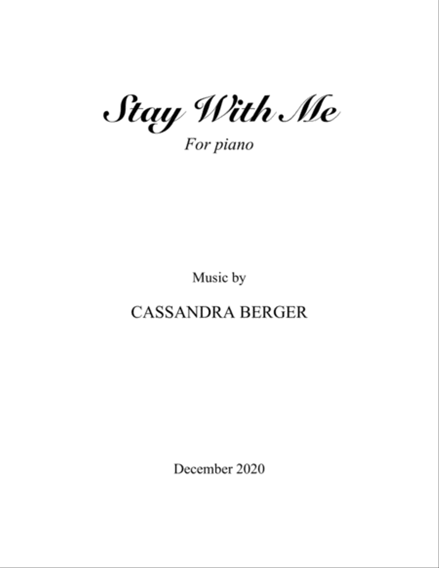 Stay With Me Stay With Me Easy Piano scores gallery preview page 1