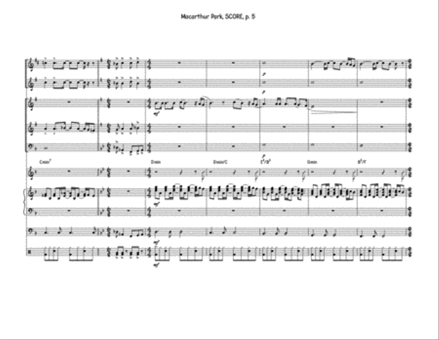 Macarthur Park Jazz Ensemble scores gallery preview page 5