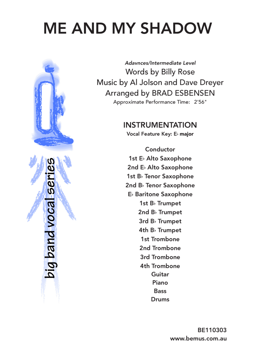 Me And My Shadow (folio Only) Jazz Ensemble scores gallery preview page 1