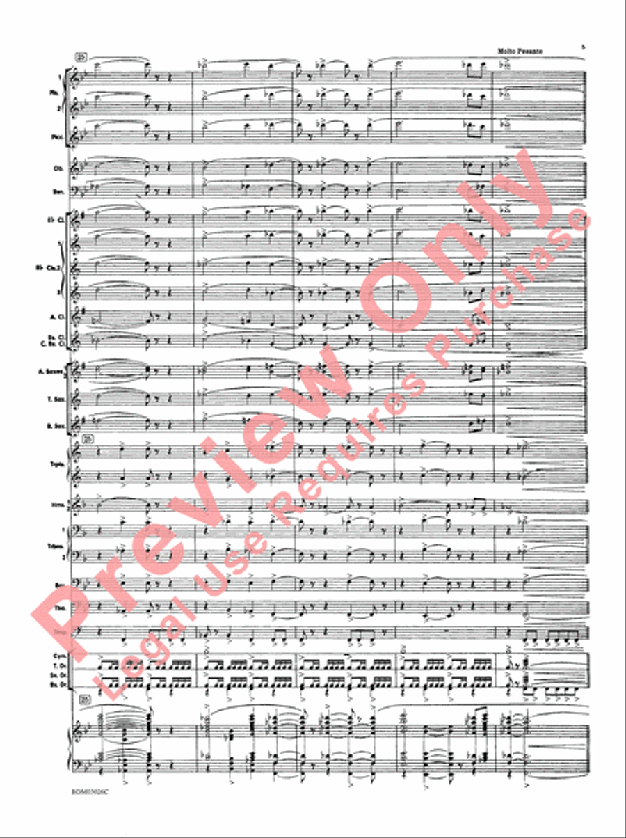 Festivo - Cs Concert Band scores gallery preview page 8