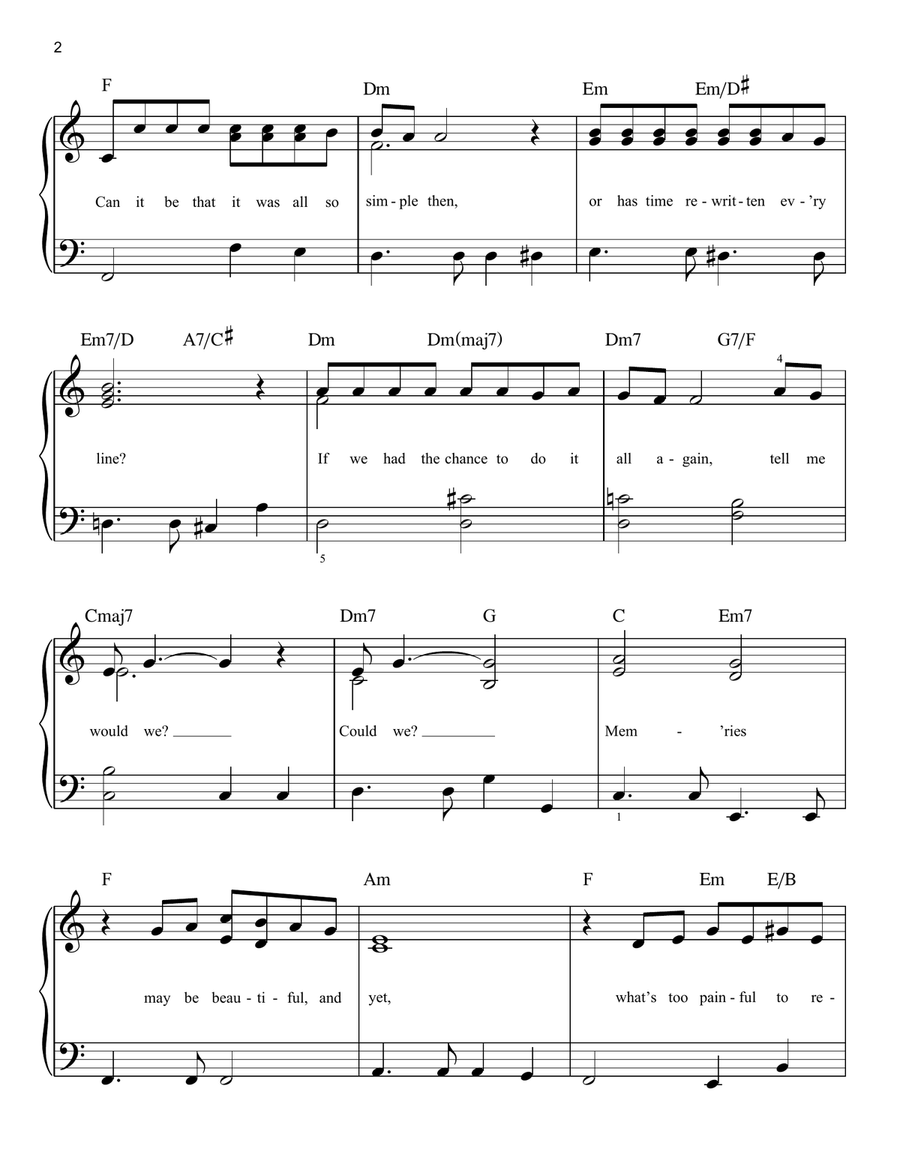 The Way We Were The Way We Were Voice scores gallery preview page 2