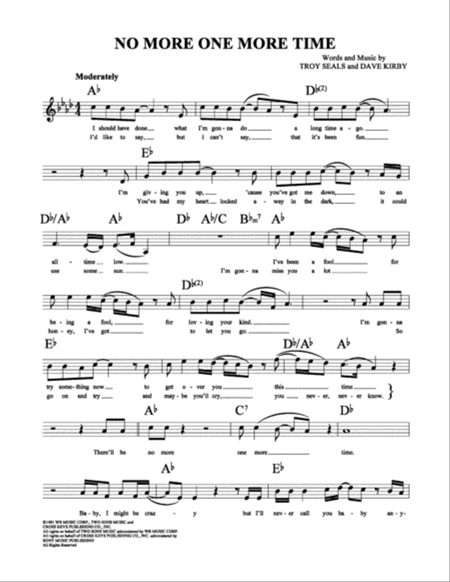 No More One More Time School and Community scores gallery preview page 2