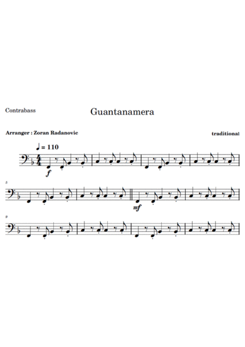 Guantanamera - for string quartet image number null