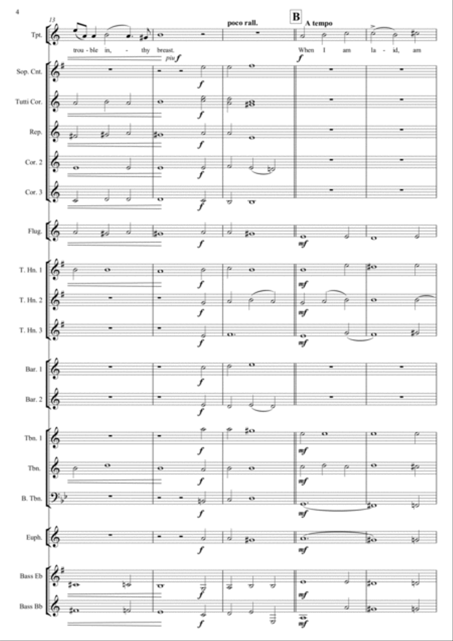 When I am Laid in Earth (Dido's Lament) Brass Band scores gallery preview page 6