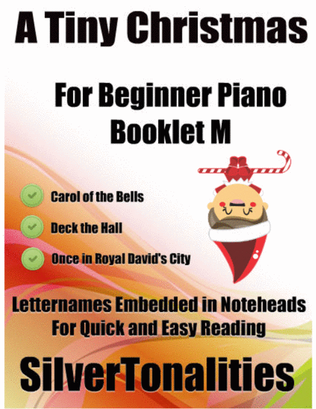 Book cover for A Tiny Christmas for Beginner Piano Booklet M
