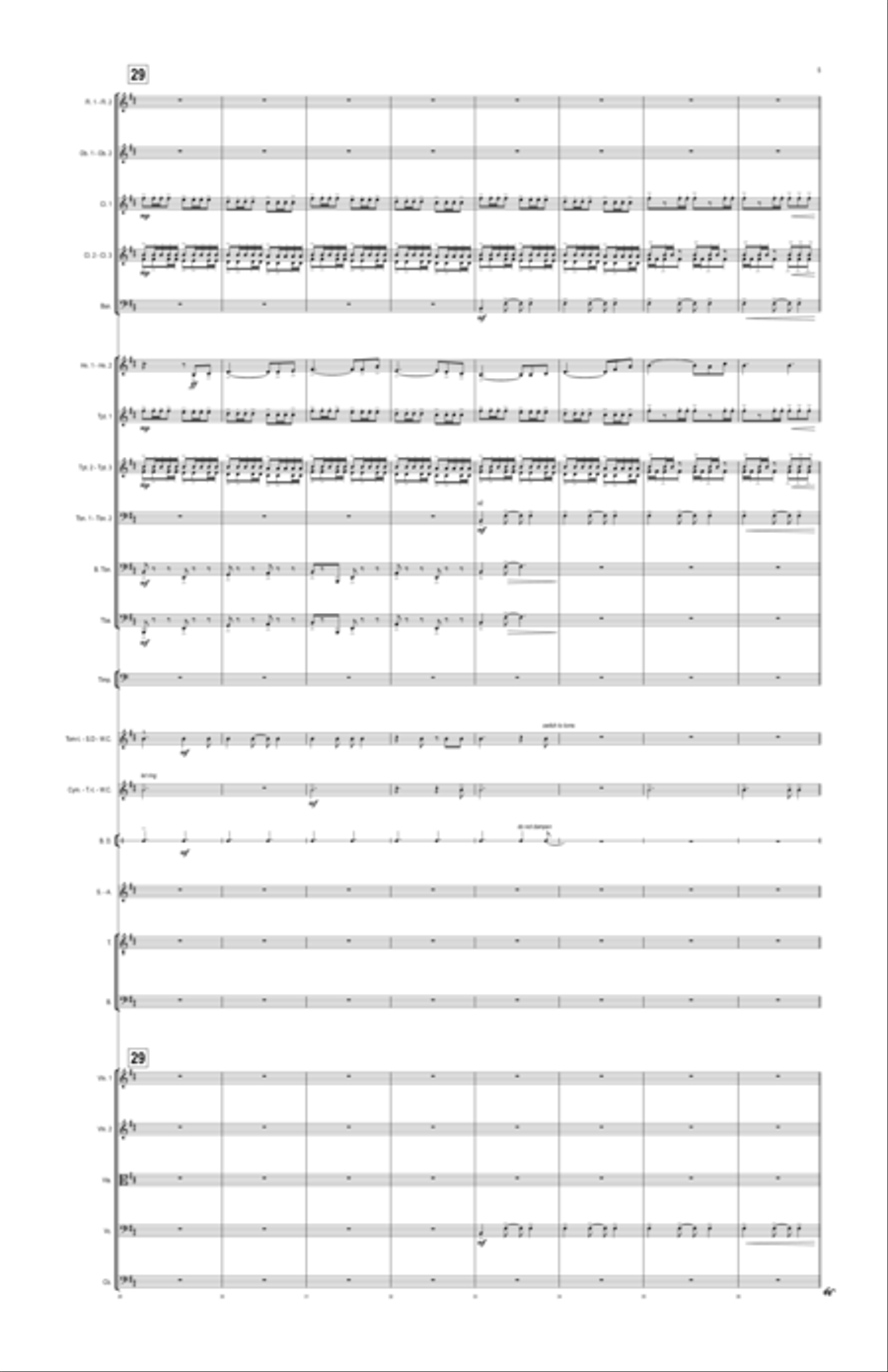 Dragonborn (skyrim Theme) Full Orchestra scores gallery preview page 5
