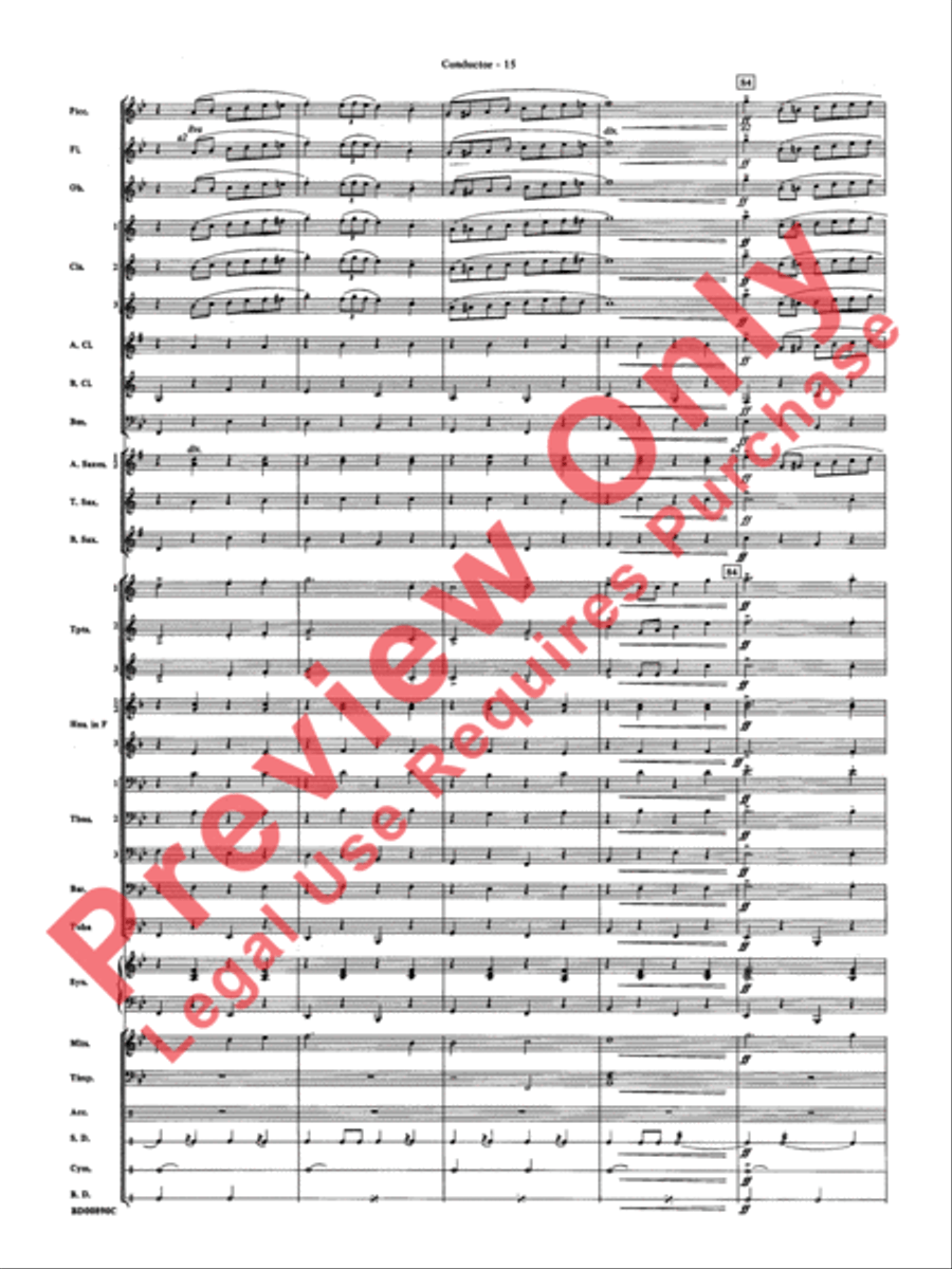 Holiday Emblem Concert Band scores gallery preview page 18