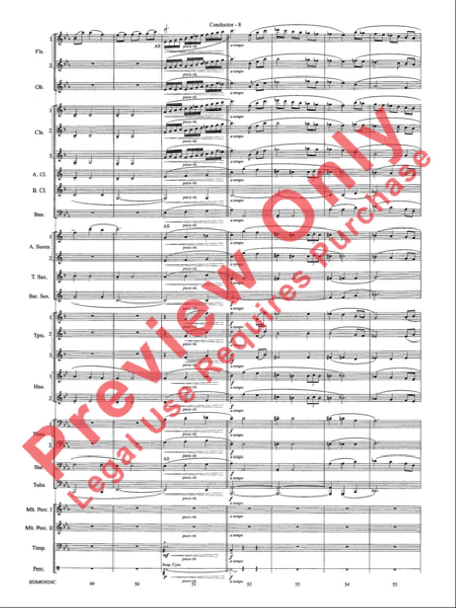 Winter Rhapsody - Cs Winter Rhapsody - Cs Concert Band scores gallery preview page 11