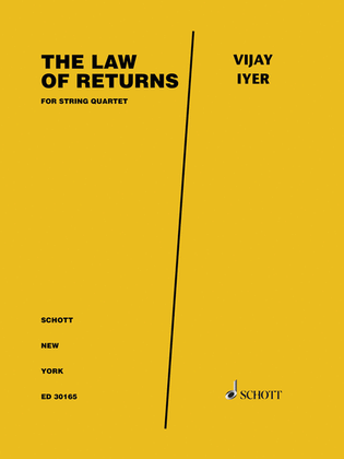 Book cover for The Law of Returns for Piano Quartet - Score and Parts
