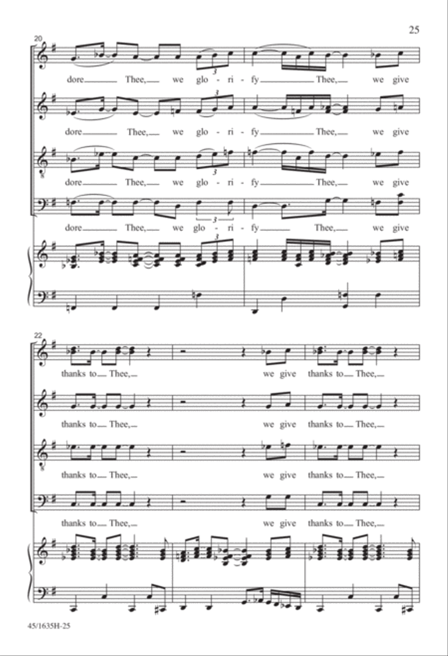 Mass: A Celebration of Love and Joy 4-Part scores gallery preview page 15