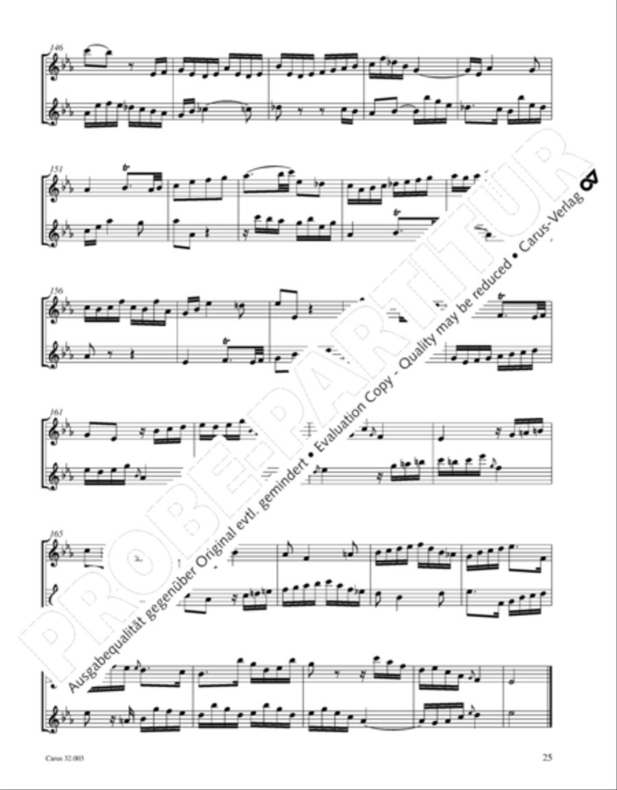 Gesamtausgabe Band 3 (Kammermusik: Duette, Solo- und Triosonaten) Score scores gallery preview page 46