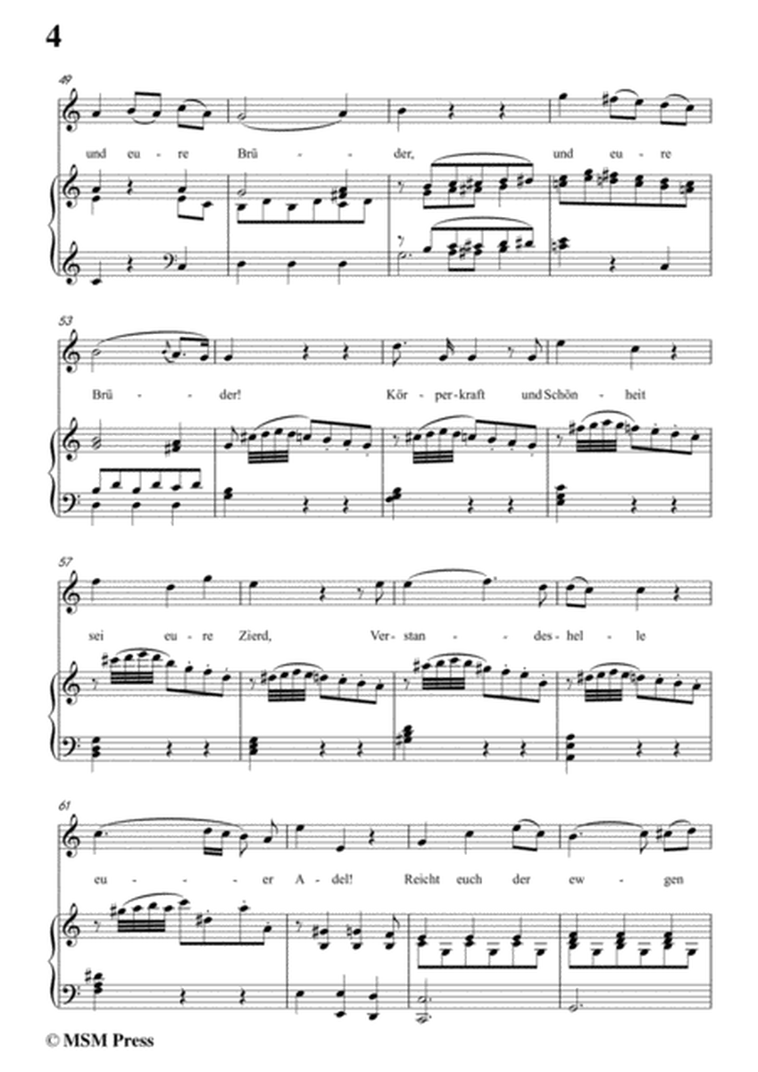 Mozart-Die ihr des unermeβlichen weltalls,in C Major,for Voice and Piano image number null