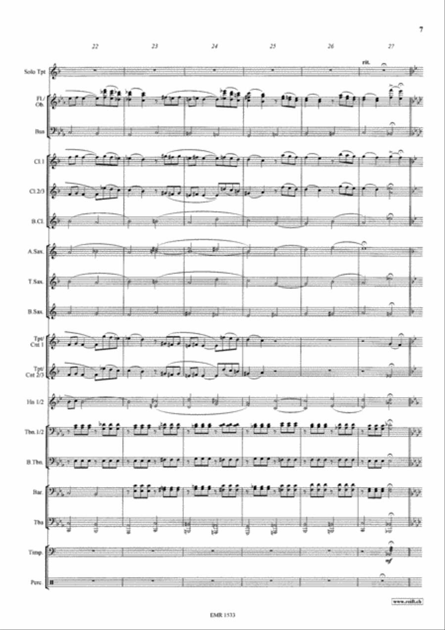Konzertstuck No. 2 Concert Band scores gallery preview page 8