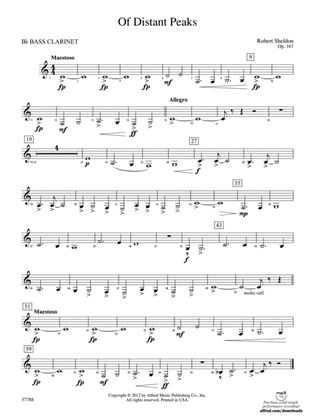 Of Distant Peaks: B-flat Bass Clarinet