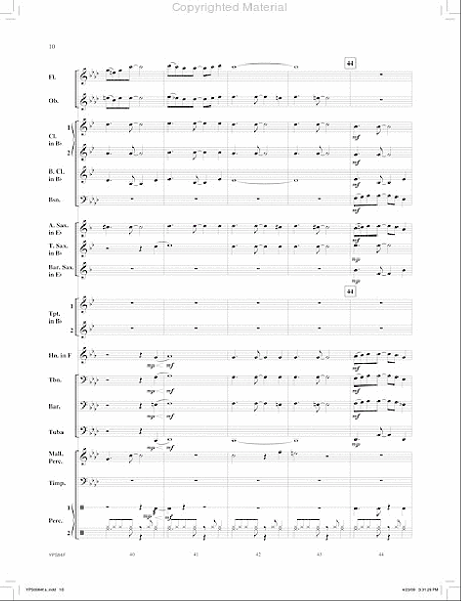 Zodiac Concert Band scores gallery preview page 11