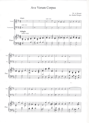 Ave Verum - Violin, Cello & Piano