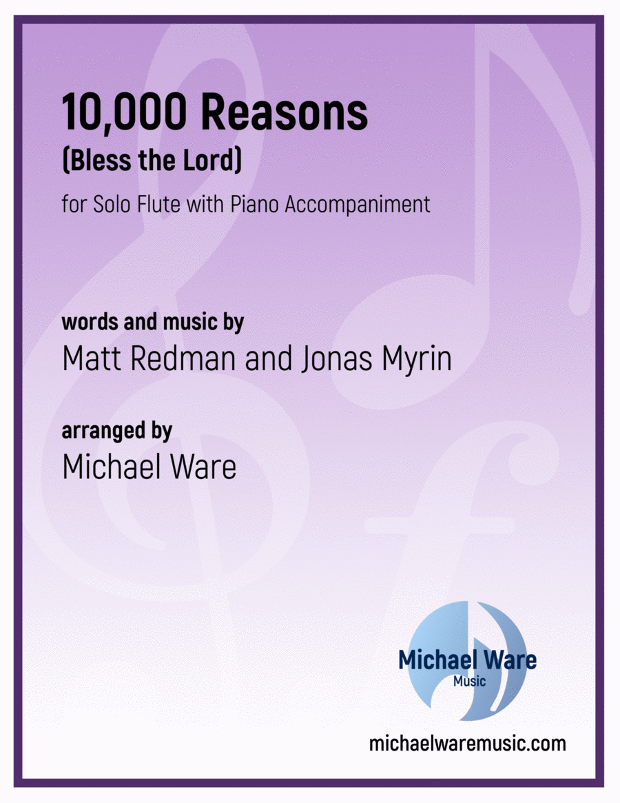 10,000 Reasons (bless The Lord) Flute Solo scores gallery preview page 1