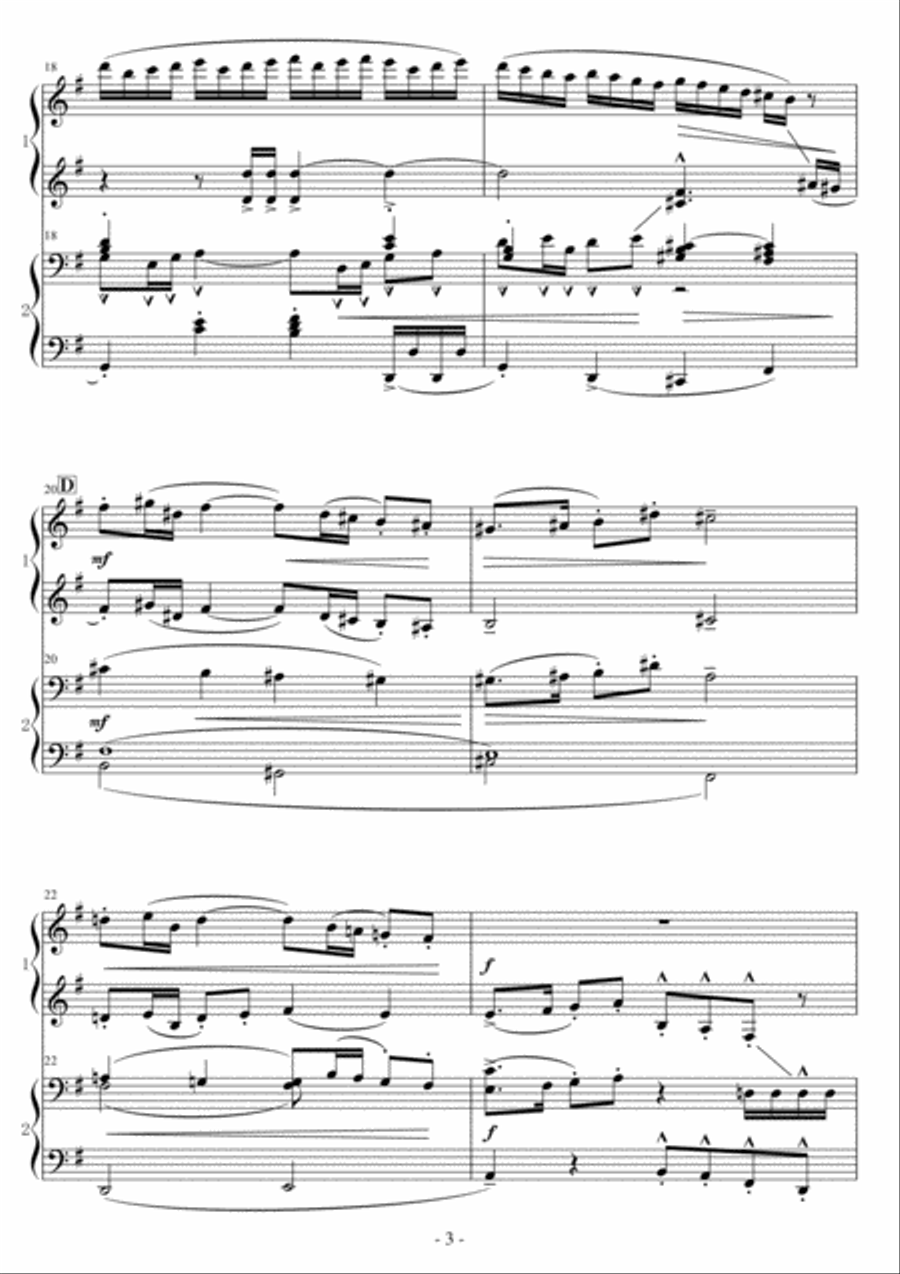 Thunderbirds Are Go Thunderbirds Are Go 1 Piano, 4-Hands scores gallery preview page 3