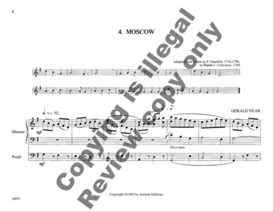 Choraleworks I Ten Chorale Preludes for Organ Organ Solo scores gallery preview page 7