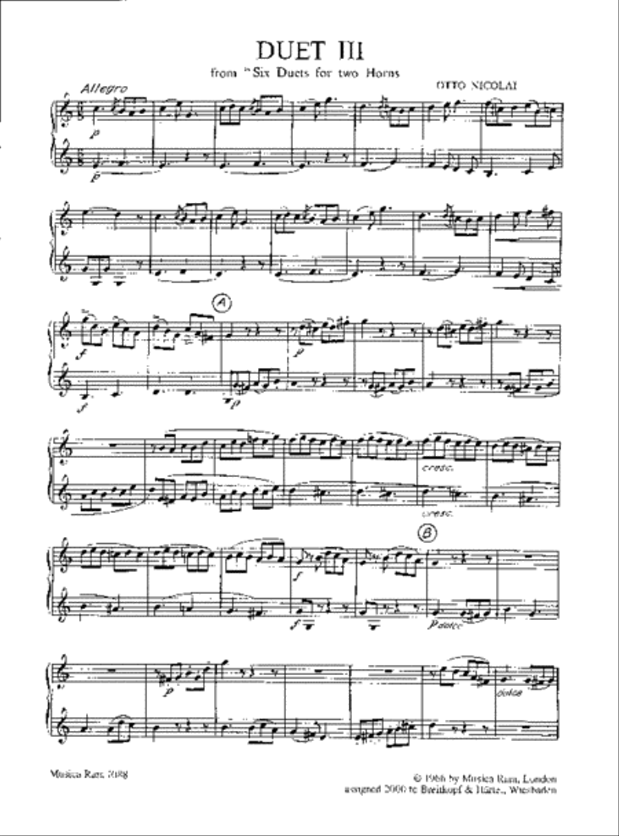 Duets Nos. 1–3 Horn scores gallery preview page 2