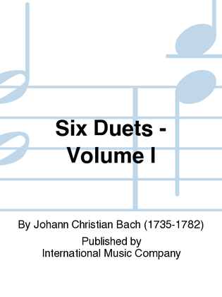 Book cover for Six Duets: Volume I