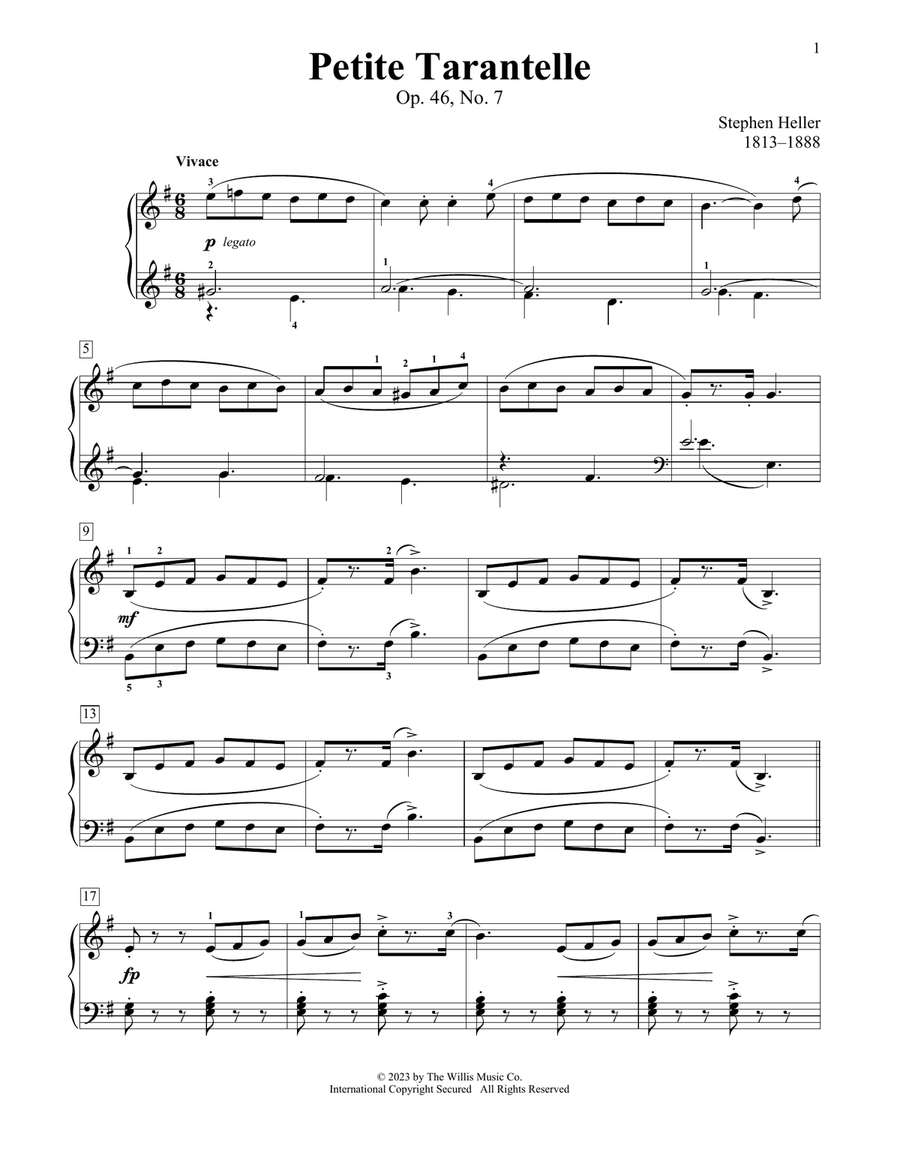 Petite Tarantelle, Op. 46, No. 7