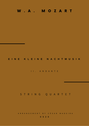 Eine Kleine Nachtmusik (2 mov.) - String Quartet (Full Score) - Score Only