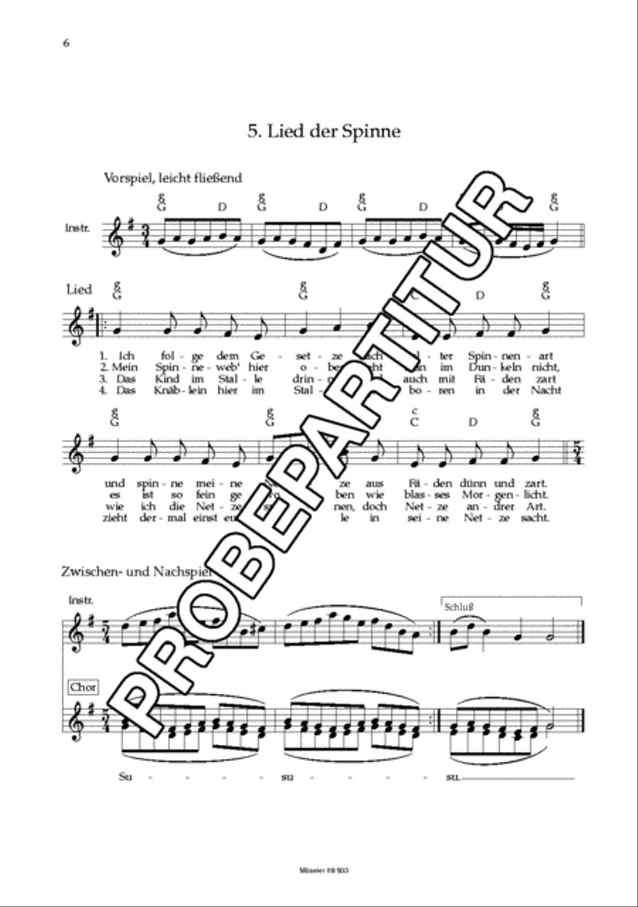 Tierlieder an der Krippe Tierlieder an der Krippe Children's Choir scores gallery preview page 7