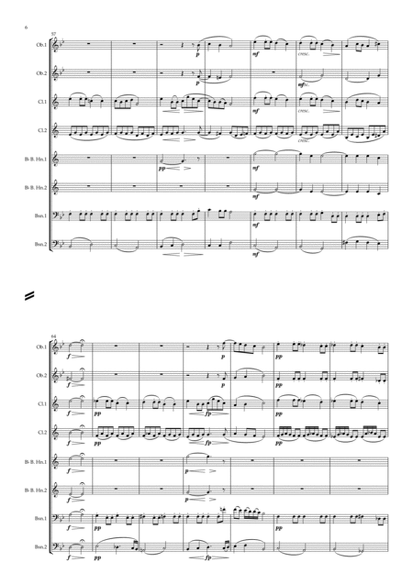 Schubert: String Quartet in A minor Op.29, "Rosamunde" D804 Mvt 2 - wind octet image number null