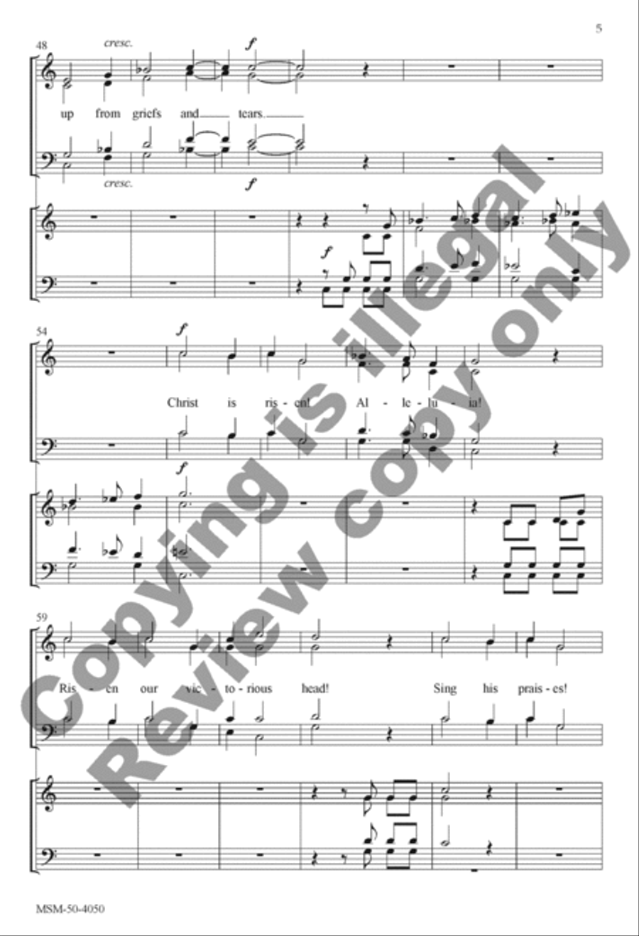 Christ Is Risen! Alleluia! (Choral Score) image number null