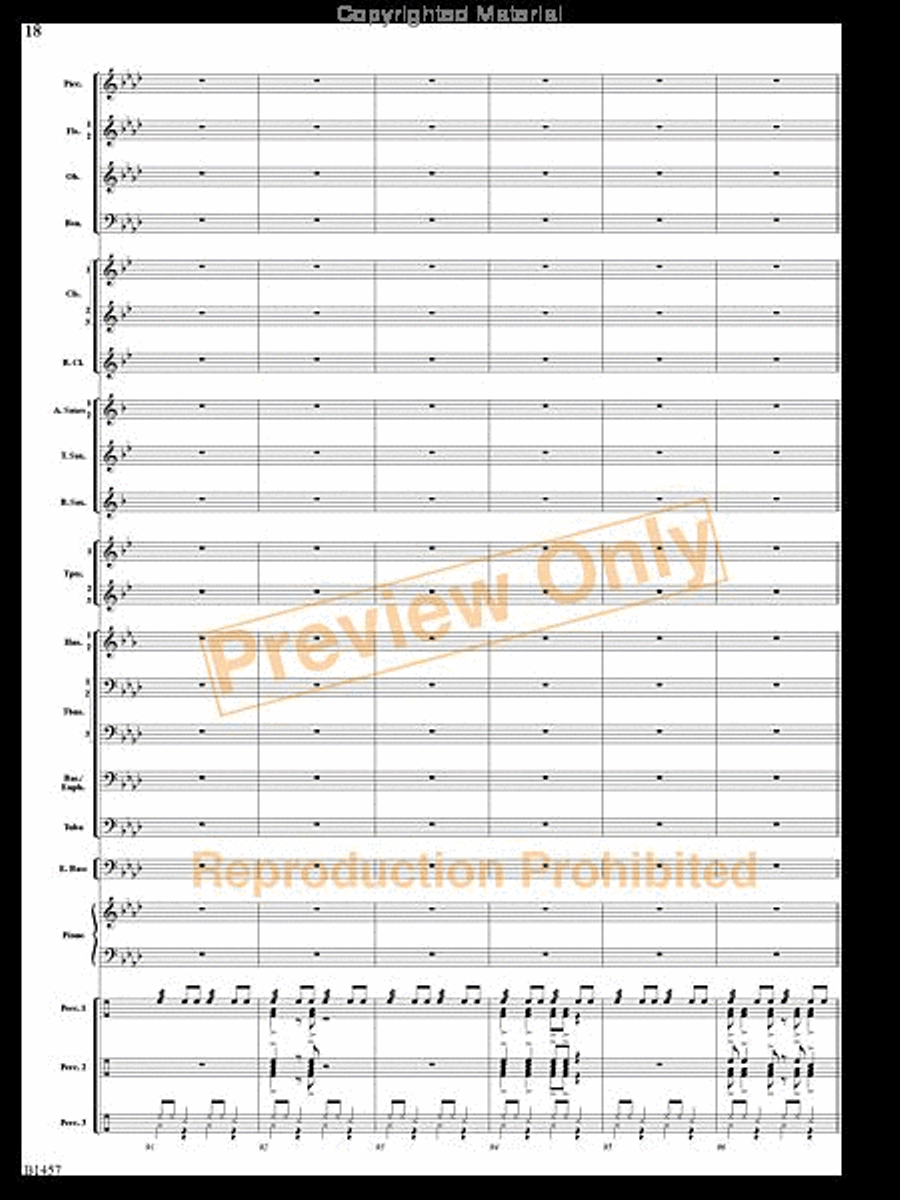 We Wish You a Mambo Christmas Concert Band scores gallery preview page 17