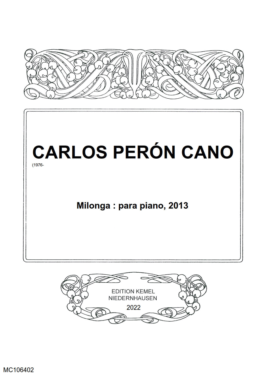 Milonga Milonga Piano scores gallery preview page 1